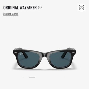 Authentic Original Ray Ban Wayfarer Sunglasses - Customized Blue tint lense